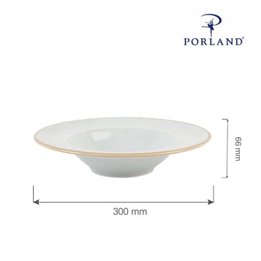 Assiette à pâtes grise, 300 mm - Finedine