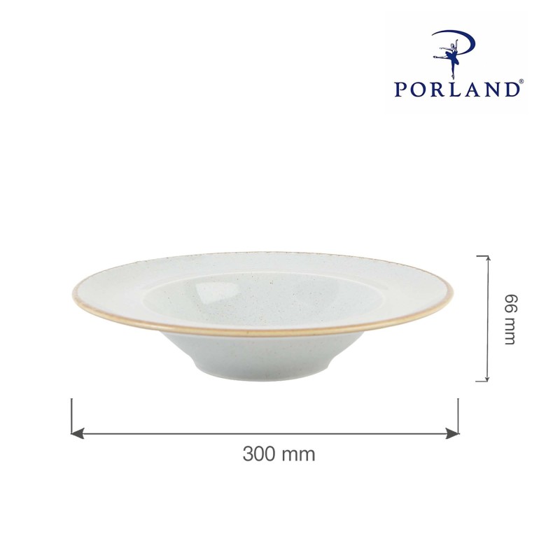Assiette à pâtes grise, 300 mm - Finedine