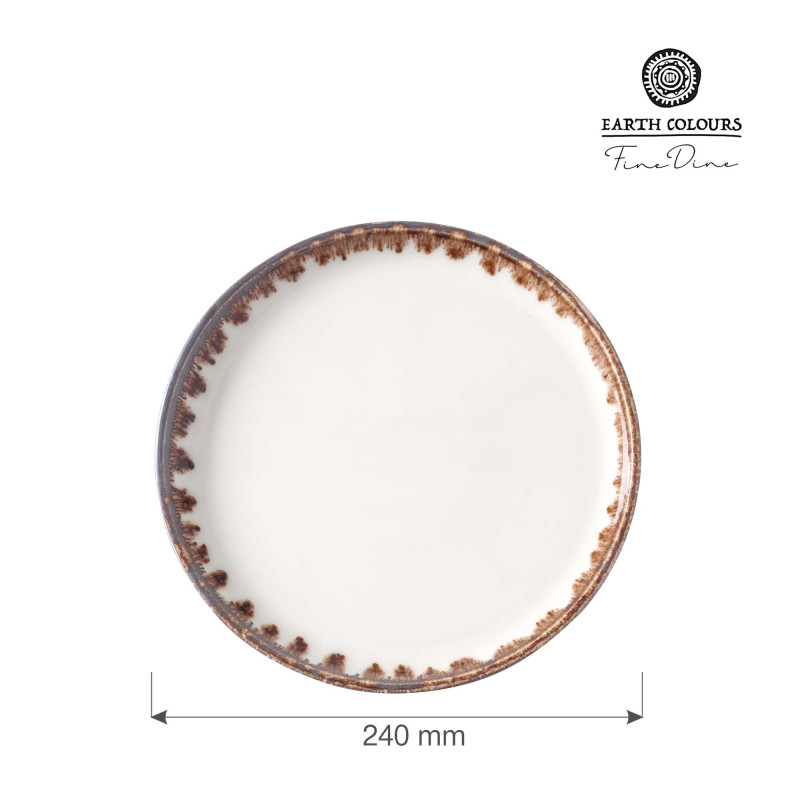 Assiette plate vanille, 240 mm - Finedine