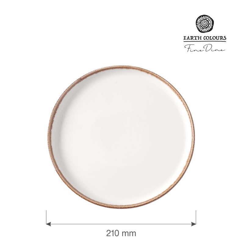 Assiette haute vanille, 210 mm - Finedine