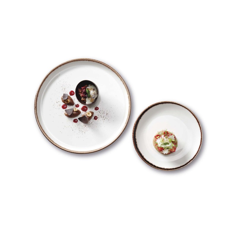 Assiette haute vanille, 270 mm - Finedine