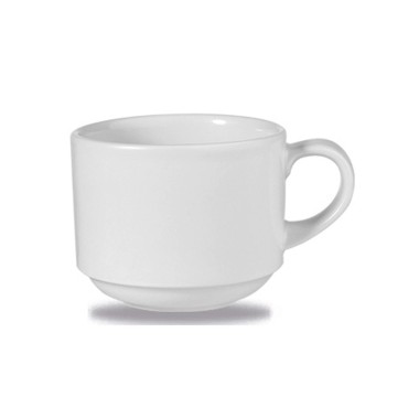 Tasse empilable blanche, 90 ml - Finedine
