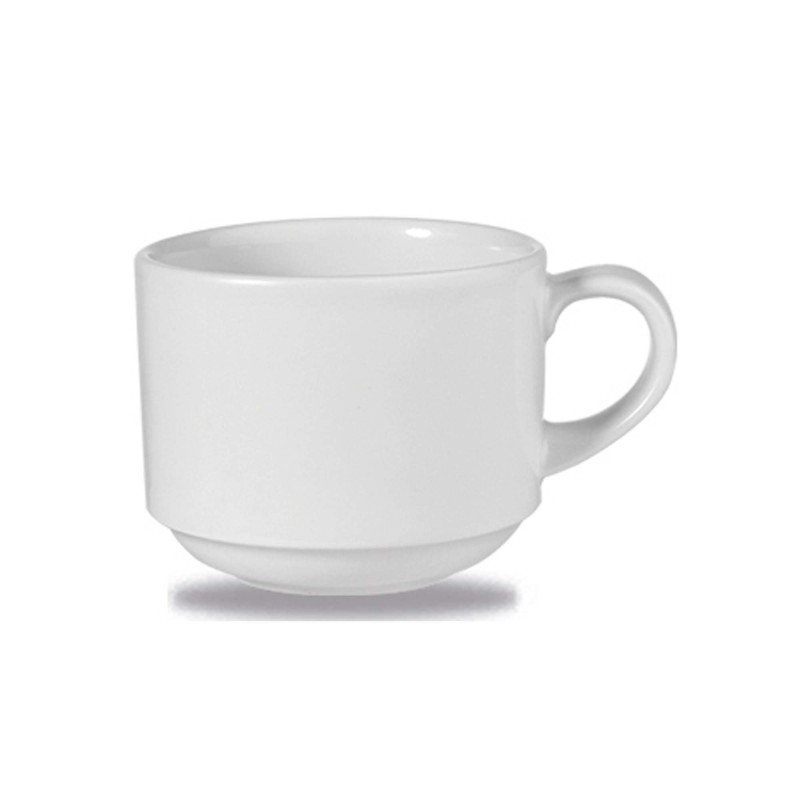 Tasse empilable blanche, 90 ml - Finedine