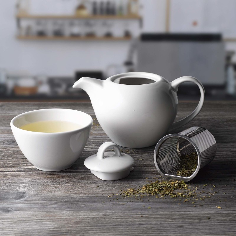Tasse empilable blanche, 90 ml - Finedine