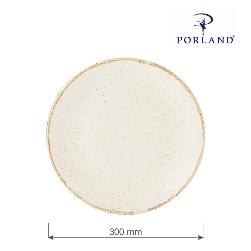Assiette plate sablée, 300 mm - Finedine