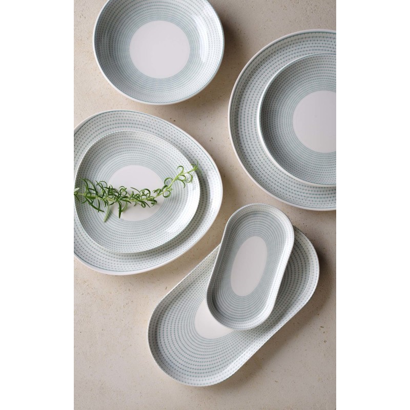Assiette à pâtes verte 260 mm - Finedine