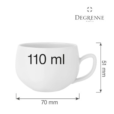 Tasse à café 11 cl, Lot de 6 - Finedine