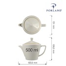 Théière en céramique, 500 ml - Finedine
