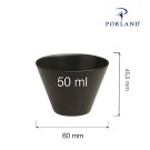 Bol conique en charbon, 60mm - Finedine