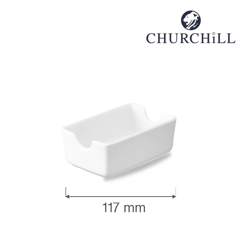Porte-sachet blanc, 117x73mm - Finedine