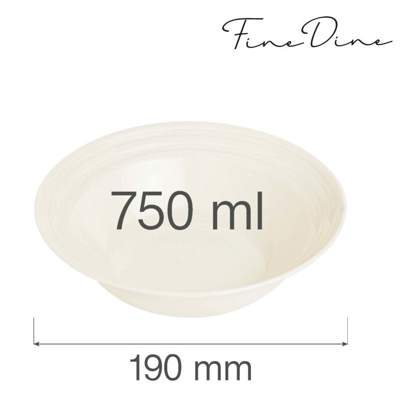 Bol Crema, 190 mm, Lot de 6 - Finedine