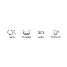 Plat mini en charbon, 60 mm - Finedine
