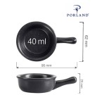 Plat mini en charbon, 60 mm - Finedine