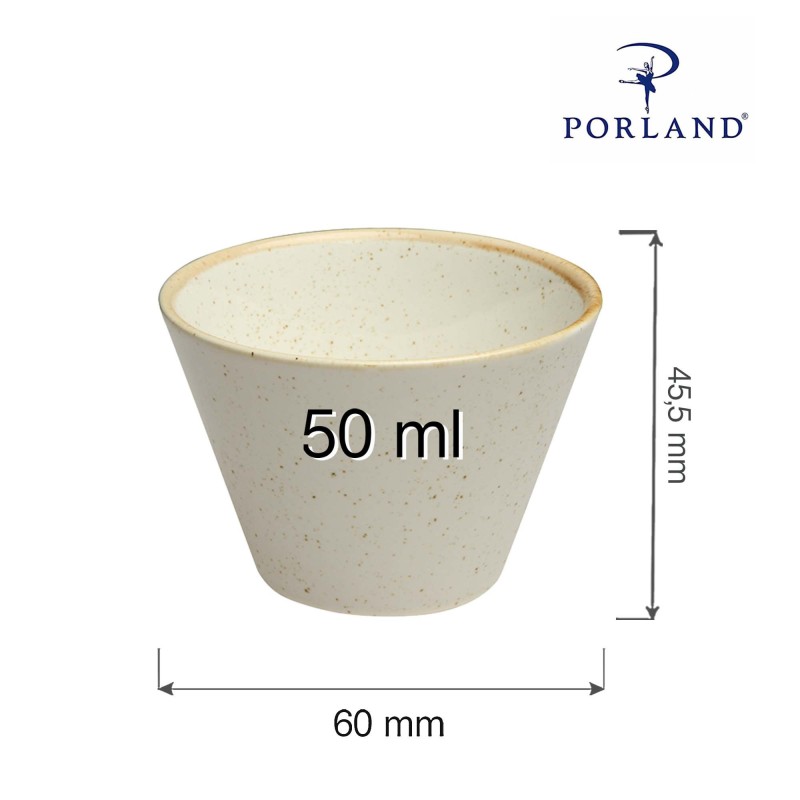 Bol conique en sable, 60 mm - Finedine