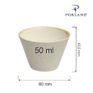 Bol conique en sable, 60 mm - Finedine