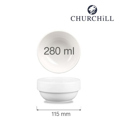 Bol empilable blanc, 280 ml - Finedine