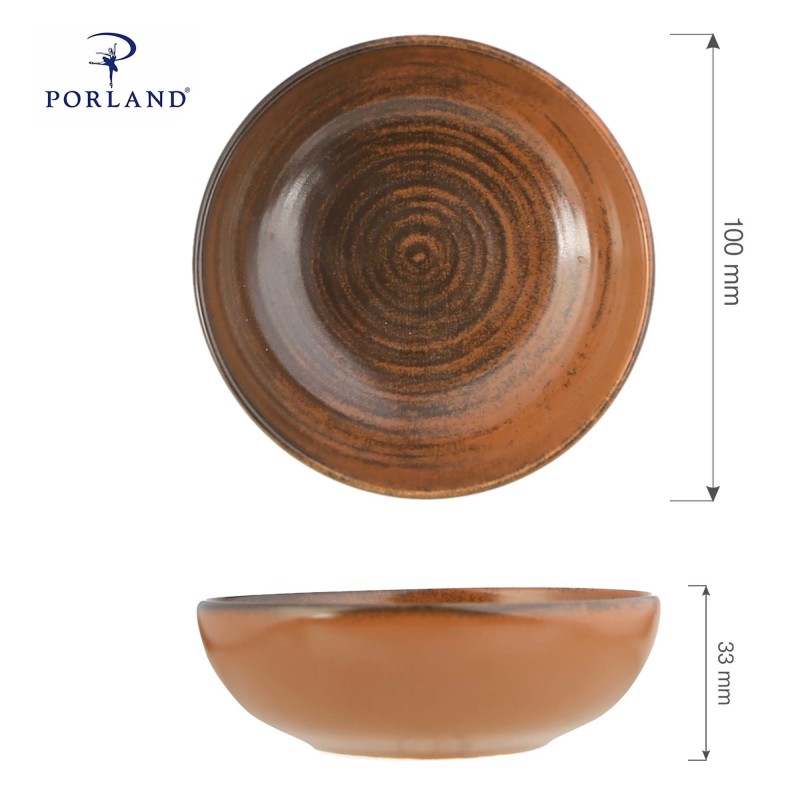 Bol Lykke marron, 100 mm - Finedine