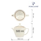 Théière en sable, 500ml - Finedine