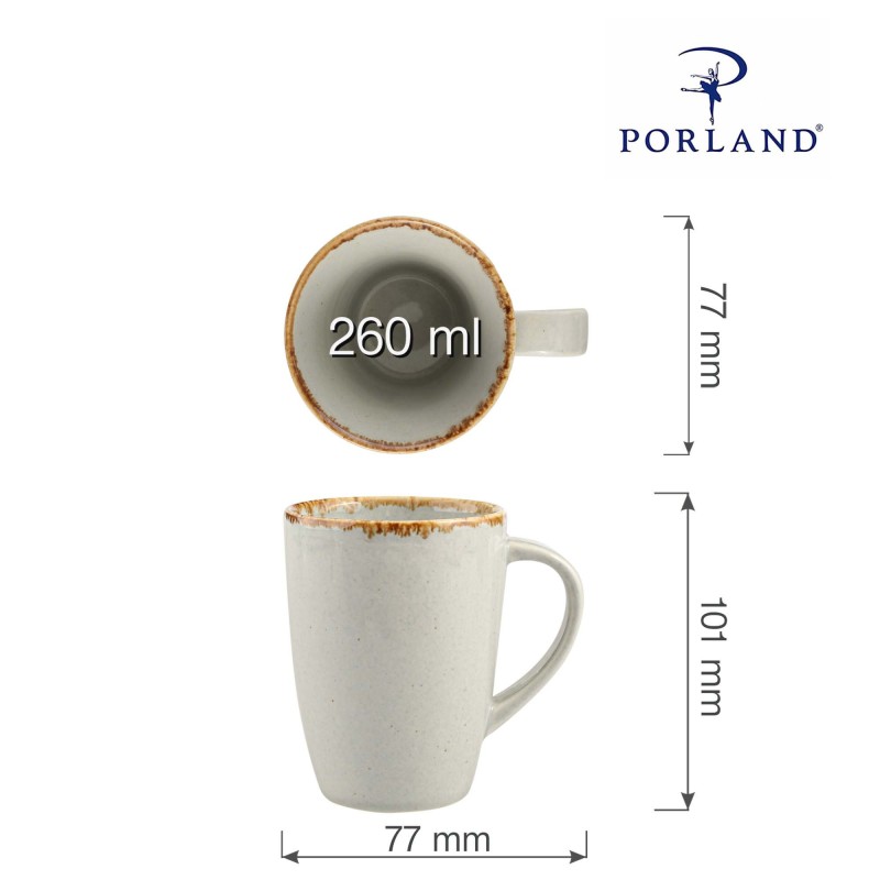 Tasse cendrée, 260ml - Finedine