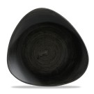 Assiette triangulaire en fonte noire Patina Stonecast - 265 mm - Finedine