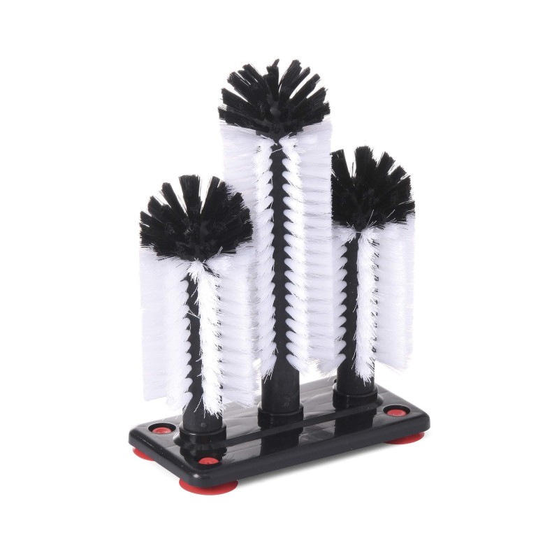 Brosse à verre 3 têtes - Finedine