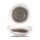 Bol triangulaire noir en quartz Raku - 235mm - Finedine