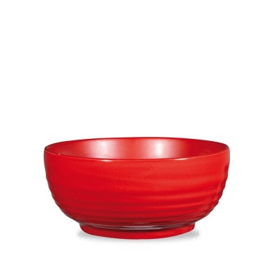 Bol à service ondulé en gres rouge rustique - 2180ml - Finedine