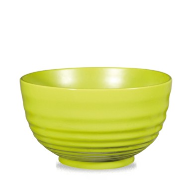 Bol à salade ondulé en émail vert - 1180 ml - Finedine