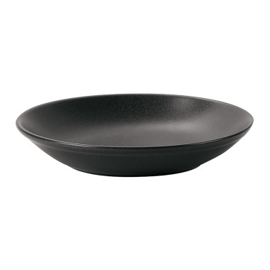 Assiette creuse noire 300 mm - Finedine