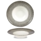 Assiette creuse Raku Quartz noir - 280mm - Finedine