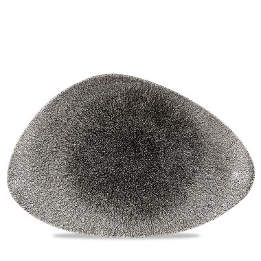 Assiette de chef Raku Quartz noire - 265x205mm - Finedine