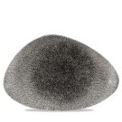 Assiette de chef Raku Quartz noire - 265x205mm - Finedine