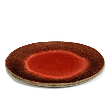 Assiette plate urbaine - rouge - 200mm - Finedine