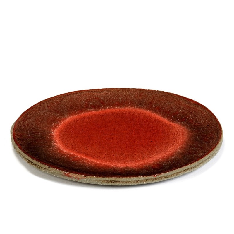 Assiette plate urbaine - rouge - 200mm - Finedine