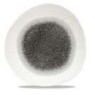 Assiette ronde traceur Raku Quartz Noir - 286 mm - Finedine