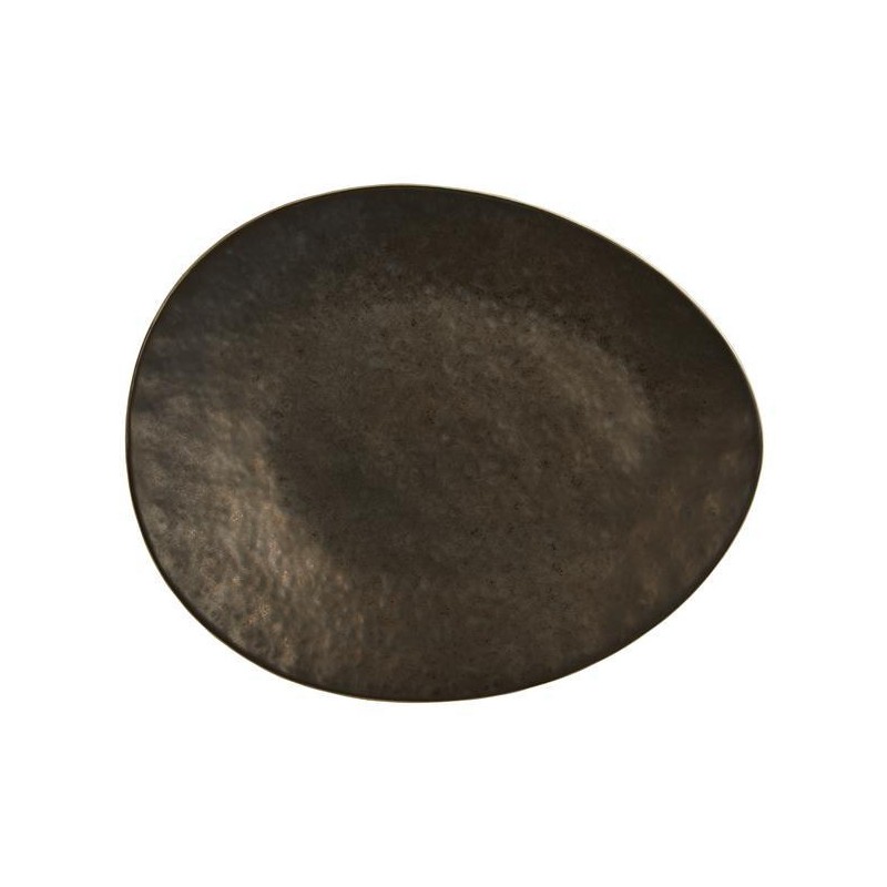 Plat ovale en carbone - 350x285mm - Finedine