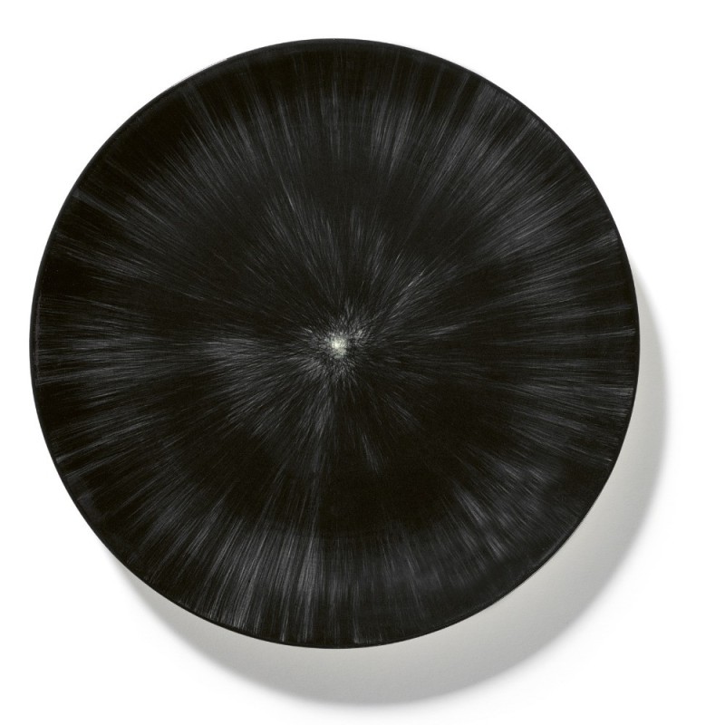 Plat noir central 280 mm - Finedine