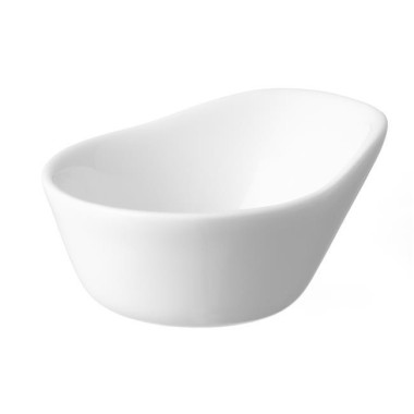 Assiette à amuse-bouche en porcelaine Necessity - 80 mm - Lot de 6 - Finedine