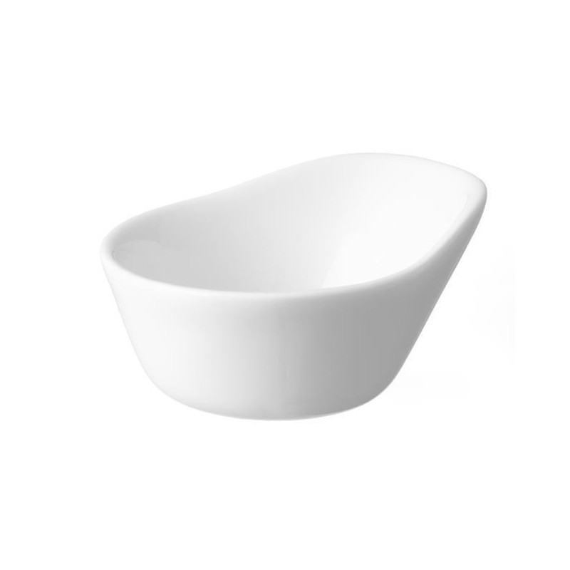 Assiette à amuse-bouche en porcelaine Necessity - 80 mm - Lot de 6 - Finedine