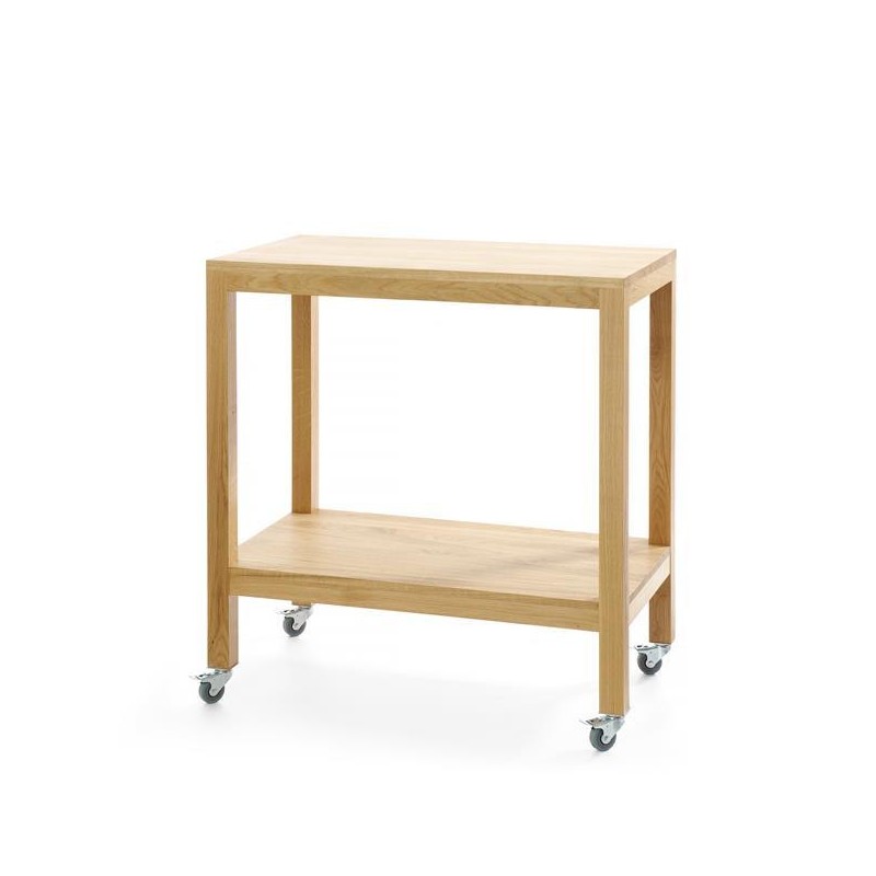 Chariot de service en chêne Madère - 820x460x(h)850 mm - Finedine
