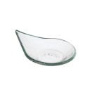 Assiette en verre transparent Vetro fingerfood goutte de pluie - 80x100mm - Lot de 6 - Finedine