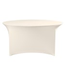 Housse de table ronde Symposium - crème - Ø 120x(H)76mm - Finedine