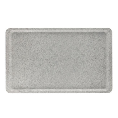 Plateau rectangulaire à rebord plat GN 1/1 - granit - Finedine