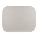 Plateau en polyester avec rebord plat - gris - 430x330mm - Finedine