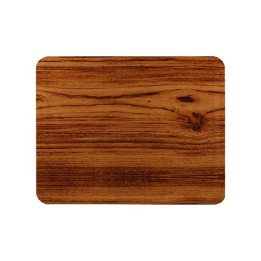 Plateau laminé antidérapant - teck - 460x360mm - Finedine