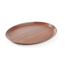 Plateau oval en noyer avec surface antidérapante Montana - 200 x 265 mm - Finedine