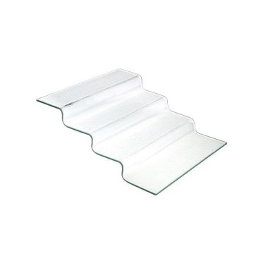Escalier buffet en verre transparent Vetro sour-step - 400x350x(H)125mm - Finedine