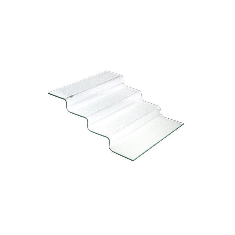 Escalier buffet en verre transparent Vetro sour-step - 400x350x(H)125mm - Finedine