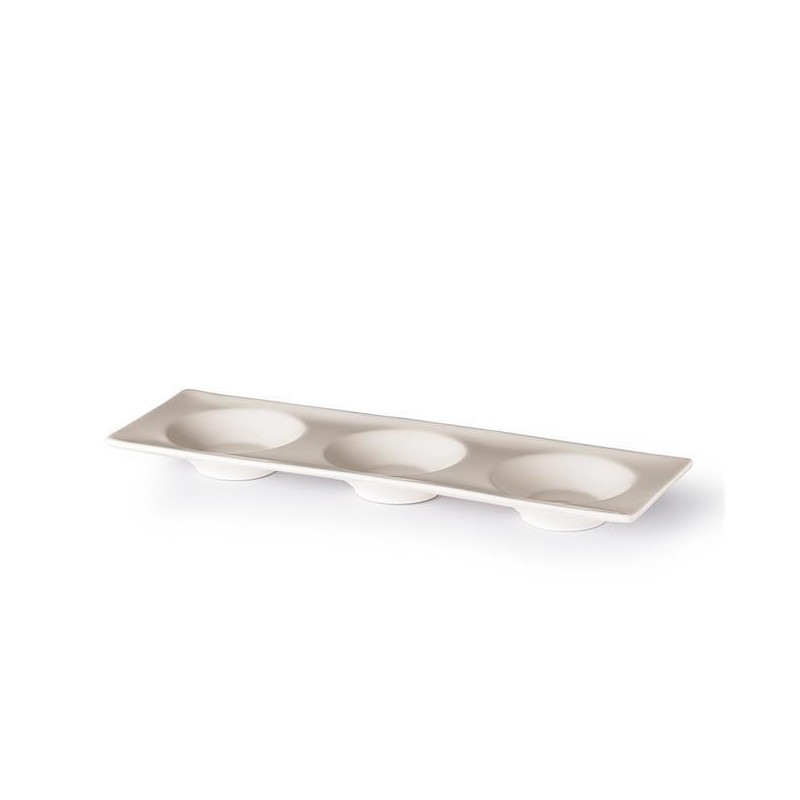 Plat de présentation triple - 300x95x(H)26mm - Finedine