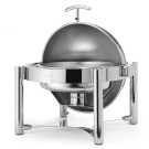 Chafing dish rond à couvercle escamotable de luxe 6 l - Finedine